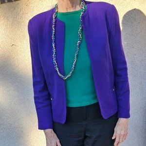 Talbots royal purple blazer